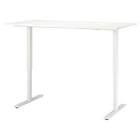 TROTTEN desk sit/stand, white, 160x80 cm (63x311/2