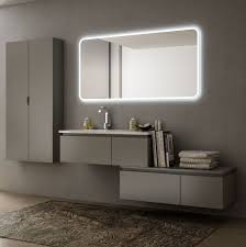 Scegli i tuoi mobili bagno e acquista online: Mobile Bagno Avril Cm 100 110 120 130 140 150 160 200 Bianco Lucido Grigio Talpa Rovere Soft Mobile Bagno Arredo Bagno Moderno Arredo Bagno Bianco