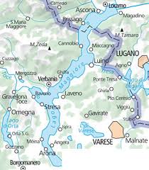 The lake road typically wider than around lake como, and quieter than lake garda. Lake Maggiore Lake Orta Lake Varese K F Outdoor Map 8 Stanfords