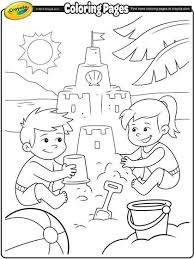 Our seasons section is for your child or student's creative side, with painting and creative activities. Fun At The Beach On Crayola Com Summer Coloring Pages Beach Coloring Pages Castle Coloring Page