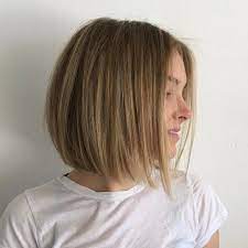 Straight Angled Dark Blonde Bob Bob Frisur Frisuren Coole Frisuren