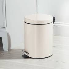 5 Liter Round Metal Step Trash Can Garbage Bin For Office In 2020 Metal Steps Trash Can Bedroom Trash Can