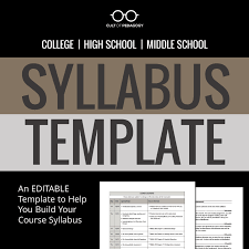 How To Write A Syllabus | Cult Of Pedagogy