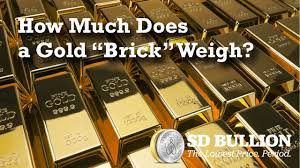 Gold bar weight gets most often measured in troy ounces or sometimes smaller gram denominations. How Much Does A Gold Brick Weigh Is It 400 Oz