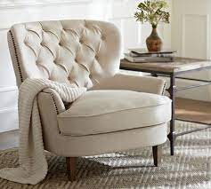 Cardiff Tufted Armchair Pottery Barn Living Room Chairs Furniture Armchair