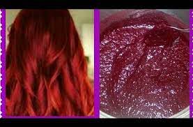 صبغة طبيعيه للشعر باللون الأحمر الكاجو بدون مواد كيماوية ولون ثابت من اول مره واستعدي للعيد youtube hair