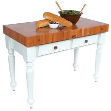 A kitchen cart not only provides additional space for your kitchen storage needs, it also enhances the look of your kitchen. Bertrand Block Custom Butcherblock Counter Island Tops