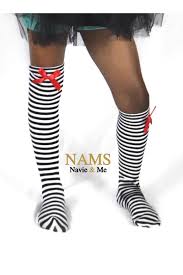 Black And White Striped Tights Outfit Black And White Striped Socks Knee High Socks Red Bow Socks Navie And Me Girls Knee Socks Toddler Knee Socks Black And White Socks