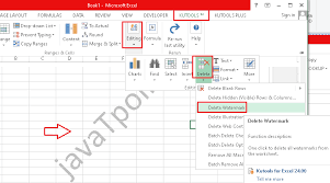 These headers that become visible in 'page layout' or 'print preview' views can behave like the watermark in spreadsheets. How To Remove Watermark In Excel Javatpoint