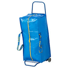 Frakta Trolley With Trunk Blue Ikea Bag Storage Ikea Reusable Shopping Bags