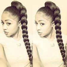 Natural Hair Styling Beyonce Inspired Long Braided Ponytail Hair Styles Natural Hair Styles Natural Hair Weaves
