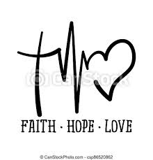 Not done in japan, but a trend in the west: Faith Hope Love Handwritten Vector Calligraphy Lettering Text In Cross Heart And Heart Rate Shape Christianity Quote For Canstock