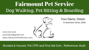 Since 2009, having grown his own pet sitting business, josh provides his industry with the tools, support, and resources to build and maintain a thriving and respected pet business. Dog Walking Business Cards How You Can Design Your Own Fairmount Pet Service