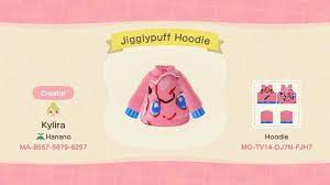 Acnh Qr Code Jigglypuff Hoodie Animal Crossing Qr Codes Clothes Animal Crossing Qr Animal Crossing Qr Pokemon