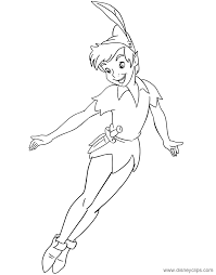 Peter Pan Flying Peterpan Peter Pan Coloring Pages Peter Pan Drawing Disney Canvas