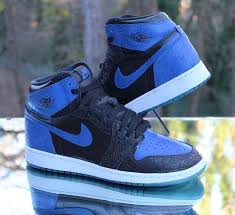 Nike Air Jordan 1 Retro High Og Laser Custom Royal Blue 705290 100 Size 7y Nike Basketballshoes Air Jordans Jordans Nike Air