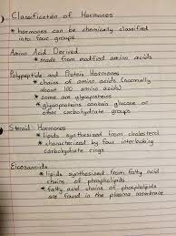 Classification Of Hormones Medical Student Study Nursing School Survival Medical School Studying
