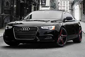 Lexani R Three Gloss Black With Cnc Red Grooves On Audi A5 Dream Cars Audi Audi Audi A5