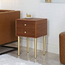 See more ideas about side table, table, furniture side tables. Hepburn 15 3 4 Wide Walnut 2 Drawer Modern Side Table 67n61 Lamps Plus