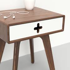 Mid Century Nightstand End Table Bed Side Table Plus Single Drawer Modern Solid Walnut Mid Century Nightstand Retro Bedroom Furniture Retro Furniture