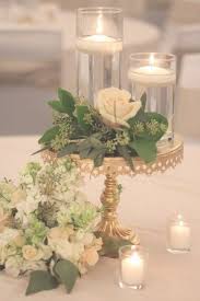 Simple Low Wedding Reception Centerpiece White And Green Available Idesigneven Gold Wedding Centerpieces Elegant Wedding Centerpiece Gold Wedding Decorations