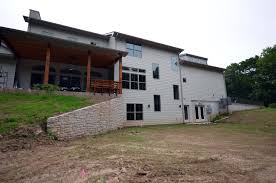 Walkout basement retaining wall landscaping. Retaining Walls And Walk Out Basement Details Custom Homes By Tompkins Construction