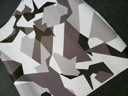 Black And Grey Camo Vinyl Wrap White Geometric Camouflage Vinyl Wrap Matte Vehicle Wrap For Car Truck Boat Car Wrap Camo Wraps Camouflage