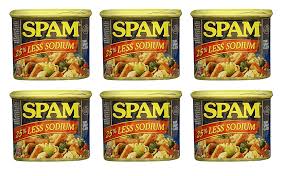 Sodium content has been lowered from 790 mg to 580 mg per serving. Buy Spam 25 Less Sodium Than Spam Classic 6 Packs Of 12 Oz Cos15 Online In Hungary B00jvtwpp4