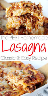 Easy Homemade Lasagna In 2020 Easy Homemade Lasagna Homemade Lasagna Homemade Lasagna Recipes