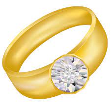 Gold Ring With Diamond Png Image Diamond Rings Golden Ring