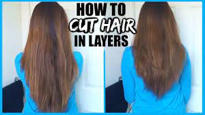 Pictures of trendy short layered hairstyles. How To Cut Your Hair In Layers At Home Diy Layers In Long Hair Easy Layers Hair Cutting Tutorial Youtube