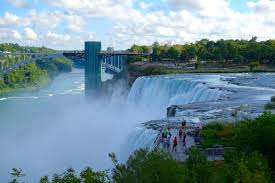 The bridal veil falls is the smallest of the three waterfalls that make up niagara falls. Niagara Falls Niagara River Horseshoe Falls Bridal Veil Falls American Falls Summer Setting