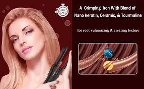 Amazon.com: AXUF Plancha de pelo prensadora profesional de cerámica de 1  pulgada de ancho con calentamiento rápido de 15 segundos y ajuste de 5  temperaturas, doble voltaje, negro/rojo : Belleza y Cuidado Personal