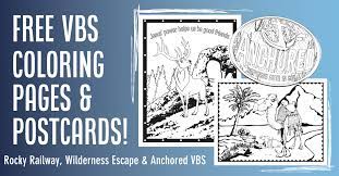 Provide some parable coloring pages or lamb coloring pages until all the kids arrive. Free Vbs Coloring Pages Postcards Group Children S Ministry