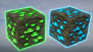 Minecraft crafts, minecraft png, papercraft minecraft skin, video. Realistic Diamond Ore Green Version Minecraft