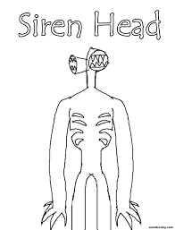 Download this adorable dog printable to delight your child. Siren Head Coloring Pages Free Printable Coloring Pages