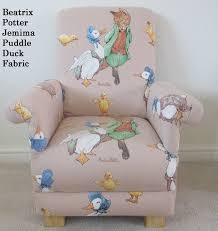 Beatrix Potter Jemima Puddleduck Fabric Child S Chair Etsy Kids Chairs Kids Armchair Childrens Chairs Upholstered