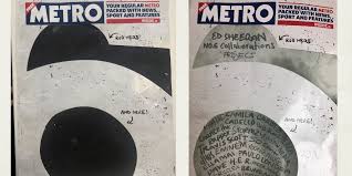 Please comment & share if you like it! Metro Thermo Cover Wrap Invites Readers To Reveal Ed Sheeran Album Clues The Drum