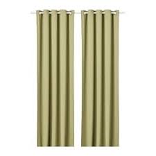 Hilleborg Room Darkening Curtains 1 Pair Light Olive Green 57x98 Ikea Curtains Thick Curtains Darkening Curtains
