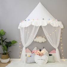 Poppap bed canopy, children boys girls bedroom decor bed curtain dream tent white color large size (little princess) 0. Children S Teepee Tent For Kids Canopy Drapes For Cribs Baby Girl Princess Canopy Bed Curtains Nursery Sofa Reading Corner Decor Teepees For Children Foldable Kid Tentkids Tent Aliexpress