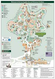 Zoo Map Los Angeles Zoo And Botanical Gardens Zoo Map Los Angeles Zoo Zoo