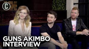 The new guns akimbo clip shows miles running through the park in a bathrobe, without pants. Daniel Radcliffe Samara Weaving Interview Guns Akimbo Youtube