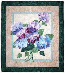 Hydrangea Quilt Quilt Pattern Flower Quilt Patterns Flower Quilts Easy Quilting Design