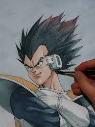 Hectortrunnec Painting Vegeta Dessin Dessiner Vegeta Illustration Manga