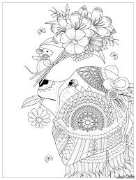 This mamma polar bear is carrying her baby polar bear on her back. Get This Adult Coloring Pages Animals Bear 1