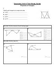 Students and teachers will find go math solutions extremely helpful in their math journey. Key Unit 4 Test Congruent Triangles Final Version Ry Edited 4 Geometry Unit 4 Test Congruent Triangles Name Hour Date Version 1 I Can Use Angle Course Hero