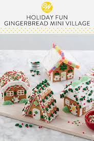 Bring More Excitement To The Holidays By Decorating A Four House Gingerbrea Mini Gingerbread House Christmas Gingerbread House Graham Cracker Gingerbread House