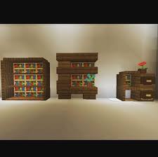 Some Nice Bookshelf Ideas Minecraft Decoraciones De Jardin Bookshelf Ideas Minecraf In 2020 Minecraft Interior Design Minecraft Furniture Minecraft Decorations