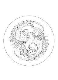 It is also said that the tears of the phoenix can heal wounds. Fiery Phoenix Portrait Coloring Pages Free Printable Coloring Pages Mandala Coloring Pages