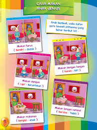 Tidak perlu repot memakai sendok. Cara Makan Anak Saleh Ebook Anak